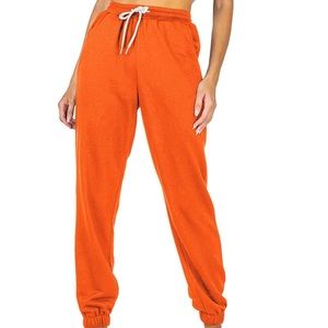 Automet Women's Large Cinch Bottom Sweatpants High Waisted Athletic Joggers